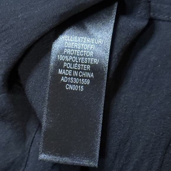 Adrianna Papell Women’s Black Flutter Short Sleeve Blouse Notch Neck Top Size L - Picture 7 of 9